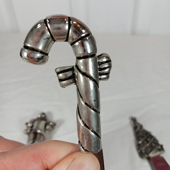 NWOT Stainless Steel Holiday Christmas Spreaders Flatware Cutlery Set of 3 - Picture 10 of 15